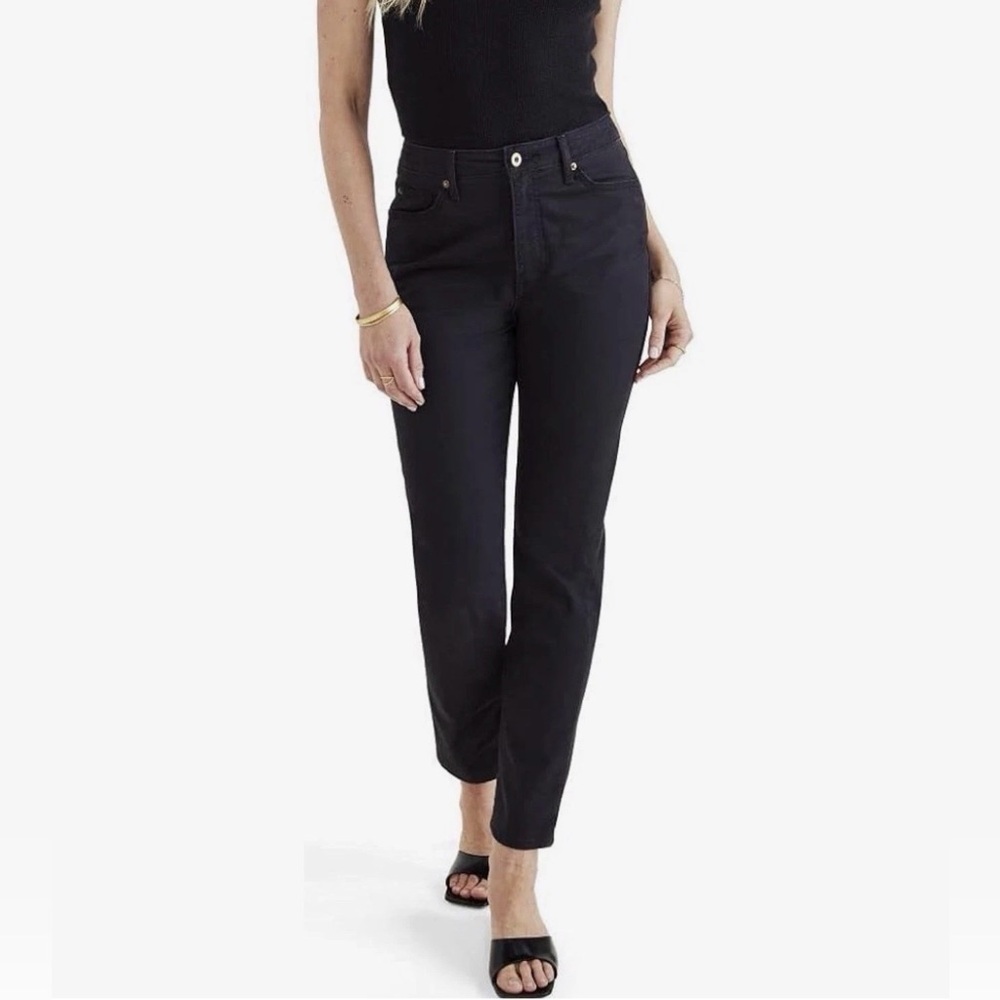 Dockers Women's Slim Fit High Rise Jean Cut Pants Beautiful Black Size 31